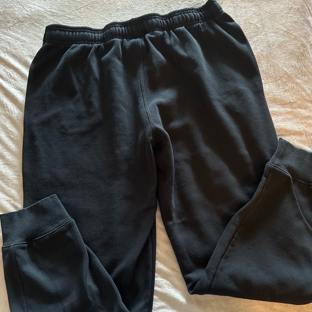 Champion Mens Black Jogger Sweatpants Fleece Athletic Pants 2XL Pockets